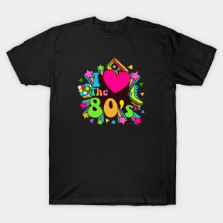 I Love The 80s Retro Vintage Style T-Shirt